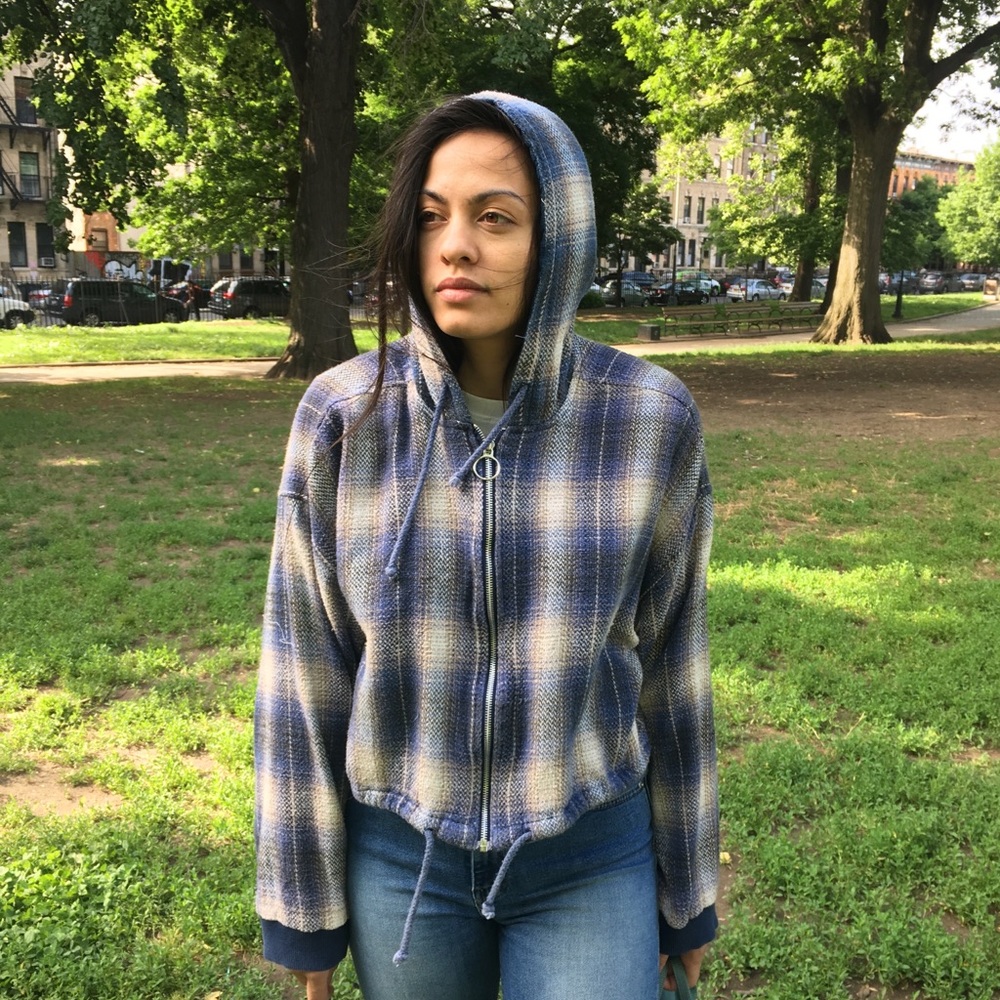 Nineties cropped skater hoodie